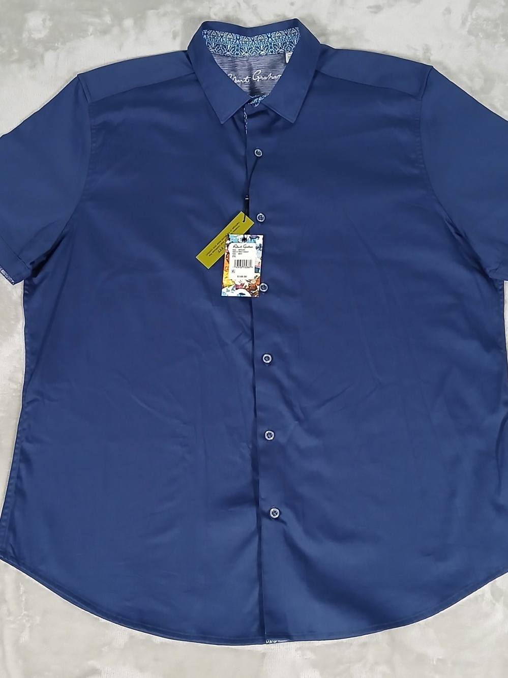 Robert Graham Button Up Shirt 2XL Men's Short Sleeve NWT